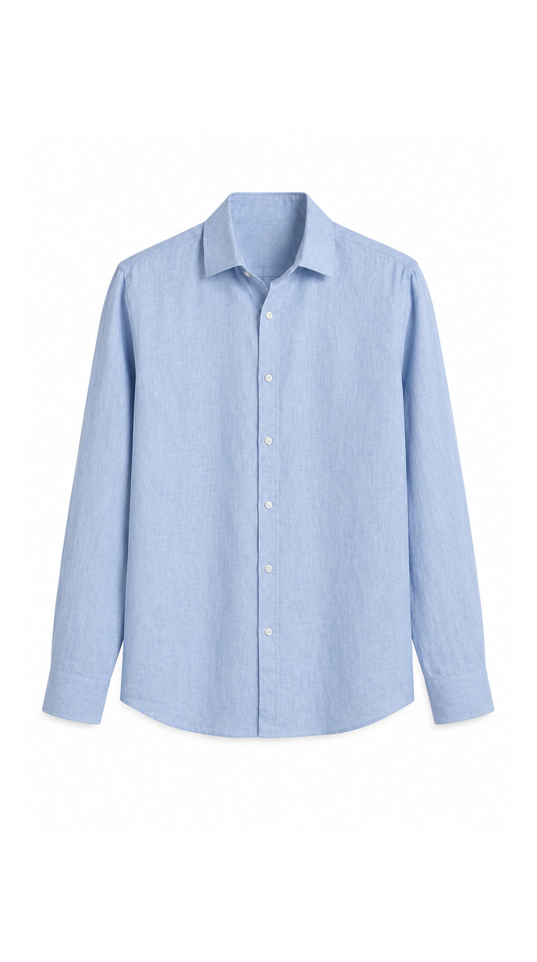 Linen Shirt – Sky Blue