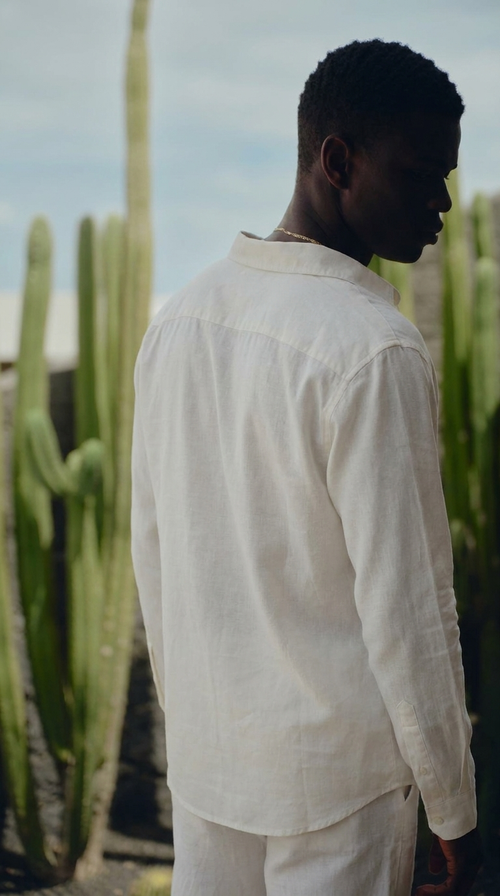 Chemise en lin – Blanc cassé