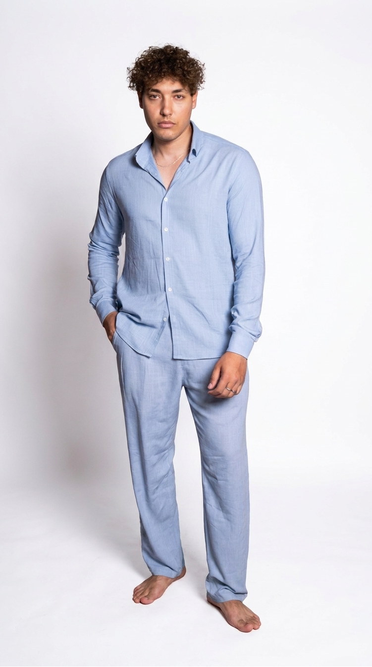 Linen Set – Sky Blue