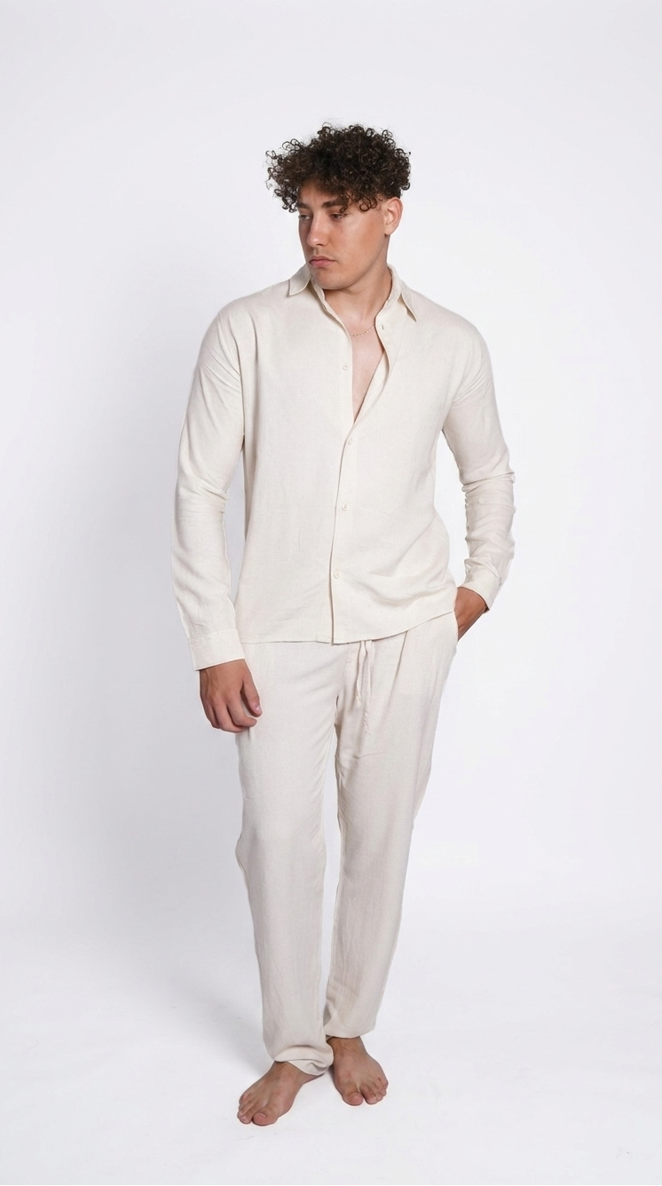 Linen Set - Off White