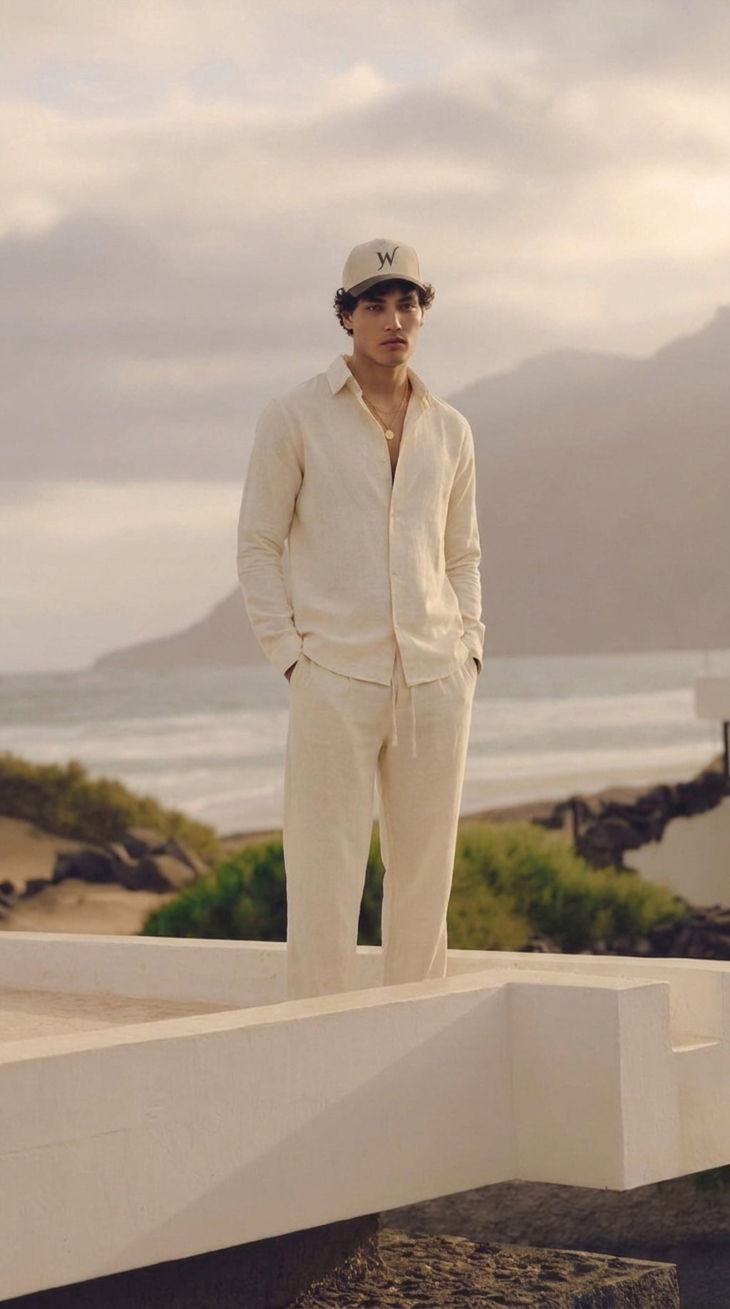 Linen Trousers – Off white