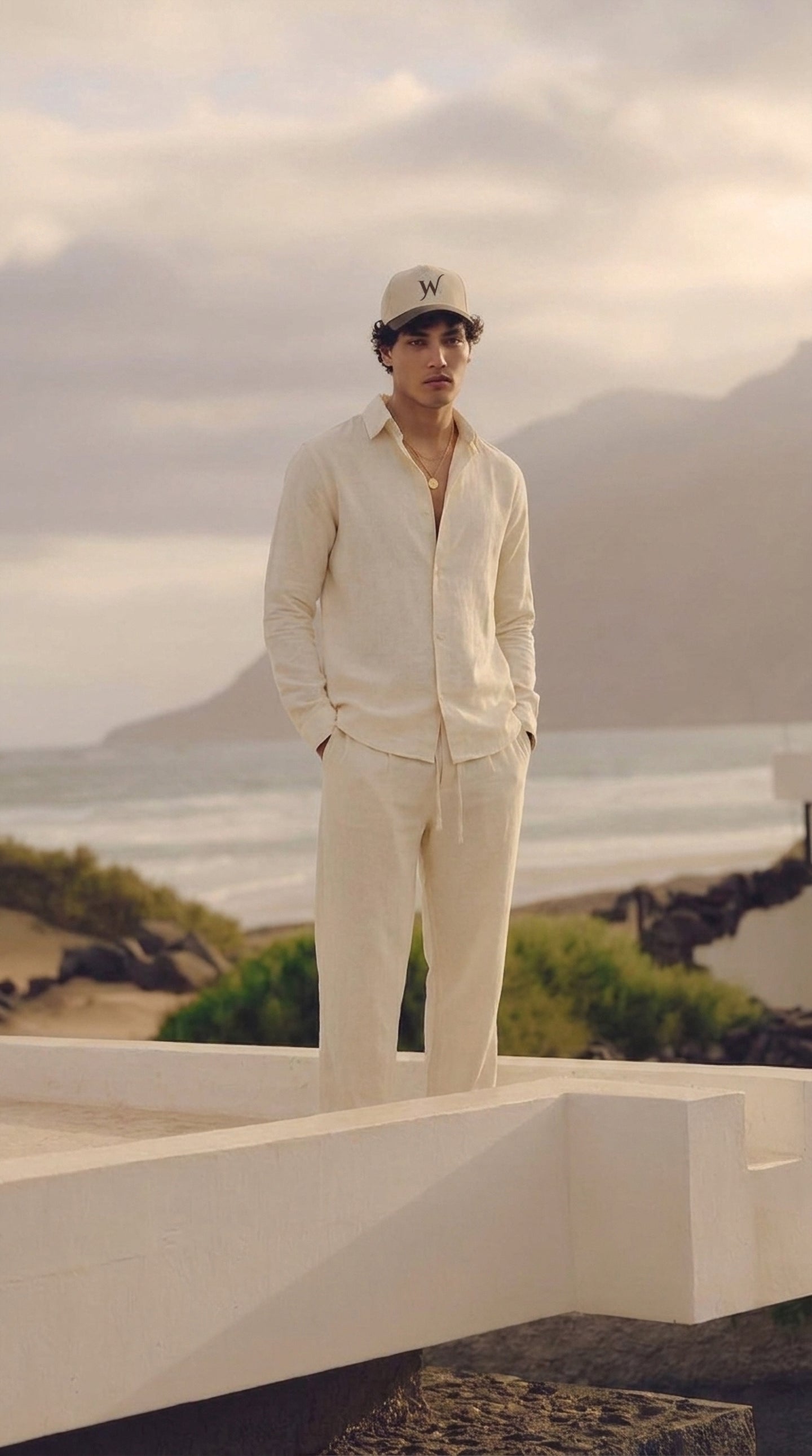 Linen Trousers – Off white